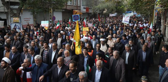 راهپیمایی یوم الله ۱۳ آبان در اهر